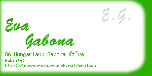eva gabona business card